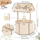 Ourwarm Wishing Well Wedding Card Box For Reception  Wood Gift Wood 