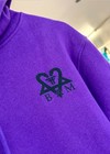 Fallen Footwear X Bam Margera Purple Hoodie   Size Large   Heartagram Pullover    