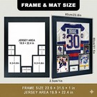 Aluminum Jersey Display Frame Case Large With 5 Photo Slot