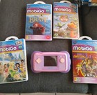 Vtech Kids Mobigo  Battery Op Touch Learning System Pink W  4 Games  Works  