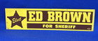 Vtg Political Campaign   Election Sign Sheriff Onslow County Nc Metal