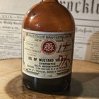 Antique Oil Of Mustard Amber Fritzsche Brothers Apothecary Bottle Original Label
