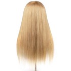 Blonde Mannequin Head With Shoulder 100  Real Human Hair Hairdresser Training   