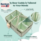 Diaper Caddy Organizer For Changing Table  Storage Basket For Wipes  Gift For Ba