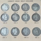 1892-1915 Liberty Barber Half Dollar Complete Set Dansco Album   all 73 Coins  