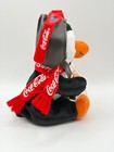 Coca-cola 1997 Pilot Penguin Bean Bag Toy With Coke Bottle Vintage