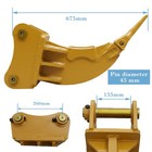 Ripper For 6ton Mini Excavator  Tracked Digger Attachments Usa Free Shipping