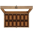 12 Slots Watch Box Solid Wood Watch Case Jewelry Storage Display Case Gift