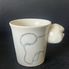 Bichon Fris   Ceramic Hand Painted Mug Handmade Dog Breed Cup