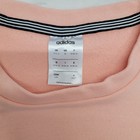 Adidas Essentials 3-stripes Fleece Crewneck Sweatshirt Womens Medium Pink Coral