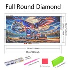 Large Size American Eagle Diamond Art Kits For Adults wolf Diamond Painting Kit 