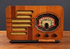 Old Antique Wood General Vintage Tube Radio Converted To A Bluetooth Speaker
