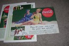 4 Vintage Coca Cola Print Ads  Wwii  C 1940  G