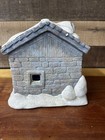 Vintage Heavy Ceramic Mold  Blue House Christmas Village