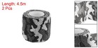 2  X 14 76ft Camo Tape Wrap 2 Rolls Self-adhesive Tape Snow Black And White
