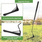 Grass Whip With Double-edged Serrated Blade  Hand Weeder