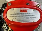 Dayton 1vw59 Manual Chain Hoist 4 000 Lb Load 15 Ft Hoist Lift 1-1 4  Hook Open