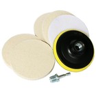 4 Inch Wool Felt Polishing Pad Buffing Wheel Kit For Drill fine Polishing Of