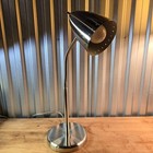 Vintage Mid Century Modern Desk Lamp With Pinhole Starlight Lampshade All Metal