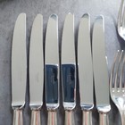 Christofle Perles 18pcs Silverplate Flatware Table Knife Fork Spoon Excellent