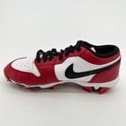 Nike Air Jordan 1 Low Boys Size 5y White Red Leather Running Football Cleats