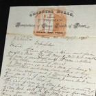 Signed Thoman Color Letterhead Oriental Flour Mill Lansing Michigan 1880 Graphic