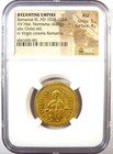 Romanus Iii Av Gold Nomisma Christ Coin 1028-1034 Ad - Ngc Au - 5 5 Strike 