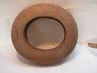 Antique Melvin Wooden Block Hat Brim Mold Millinery Form 2 5 8  6 7 8  New York