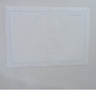Tupperware Silicone Pastry Baking Mat Unisex 16x12 White Blue Measurement Guides