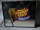 Vintage Republic Of Cuervo Light Up Glass Mirror Plays Digital Music Bar Retro