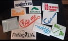 Lot Of Fishing Decals 5 Or 10 Pk Boat Yeti Decal Stickers Bass Life Fish Salt