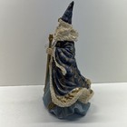 12    Tall Wizard Figurine With Staff And Crystal Ball       read Desc       