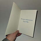 Vtg Anniversary Greeting Card Swans Bridge Olympicard To A Happy Pair Never Used