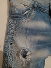 Women s Embroidered Ripped Jeans Size S In Medium Wash
