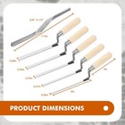 6 Pcs Tuck Pointer Trowel Set  Pointing Brick Jointer Cement Tool    