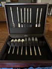 Aegean Weave Gold By Wallace Sterling Silver Flatware Set 8 Service 47 Pieces     