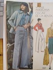 Jacket Pants Skirt Shirt 8 Vogue Americana 1047 Sewing Pattern Vtg Oscar Renta