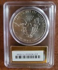 2014-silver American Eagle Pcgs Ms-69 First Strike Gold Label Very Nice   