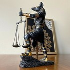 Egyptian Underworld Guardian Anubis Cold Cast Bronze Figurine Statue D  cor Gift