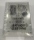 Stampin Up  Photopolymer Clear Stamp Set Letterpress Winter Season s Greetings