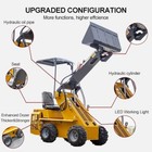 Free Ship New Mini Skid Steer Loader Wheel Type Riding Skid Machine Epa For Sale