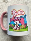 New Poochie Dog Retro 80s Style Ceramic Coffee Mug Cup W  Pink Interior - 10oz