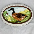 Nib Vtg 1983 Goose Chick Farmhouse Painted Ceramic Gelatin Mold Wall Decoration