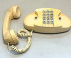 Vintage Western Electric Princess Push Button Desk Phone Beige 2702bmg Untested