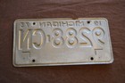 Original 1973 Michigan License Plate  9288-cn  1974 1975