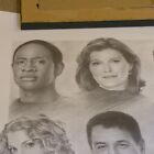 Star Trek Voyager Crew Pencil Print - Randy Glass - Excellent  - Last Week 
