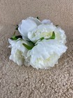 White Peony Artificial Flower Bunch Bouquet Hovebeaty Home Wedding Party Decor