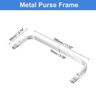 Metal Purse Frame 11 In  2 Pcs Rectangle Frame Kiss Lock  Bag Frame Hardware