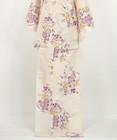 Cotton Yukata Kimono  Beige Chrysanthemum Pattern  Japanese Summer Robe 2604174