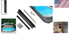 4  X 12  Black Removable Pool Safety Fence For Kids - Life Saver Diy Kit